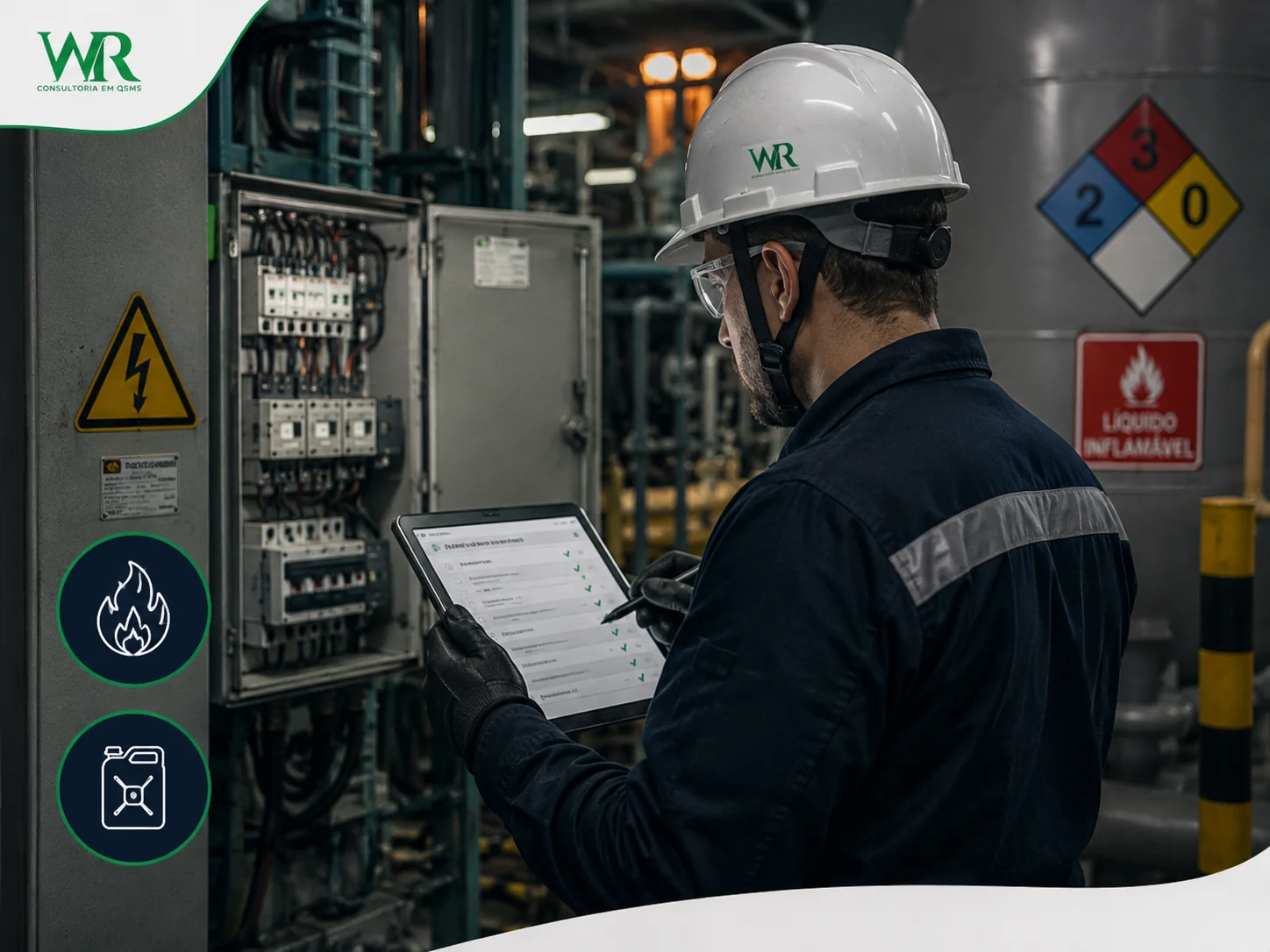 Inspeção industrial de segurança — atuação técnica em campo